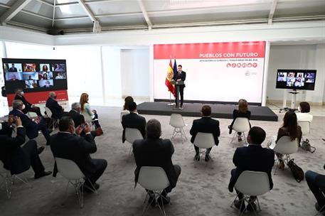 22/05/2021. Pedro Sánchez presenta el Plan de Medidas frente al Reto Demográfico. El presidente del Gobierno, Pedro Sánchez, presenta el Pla...